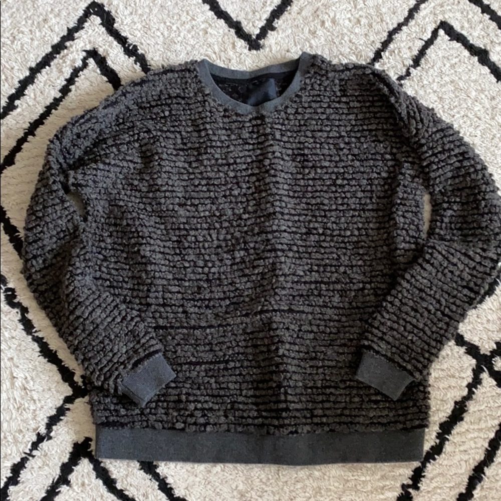 Boucle rib sweater